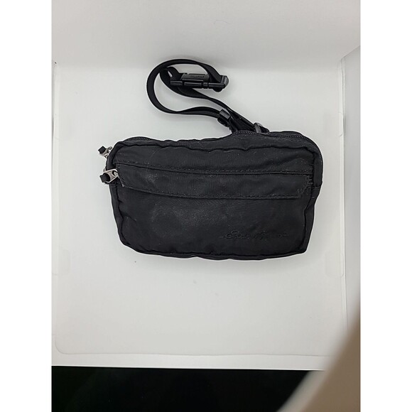 Unisex Eddie Bauer Black Nylon Packable Fanny Waist-pack or Shoulder bag - Picture 3 of 6